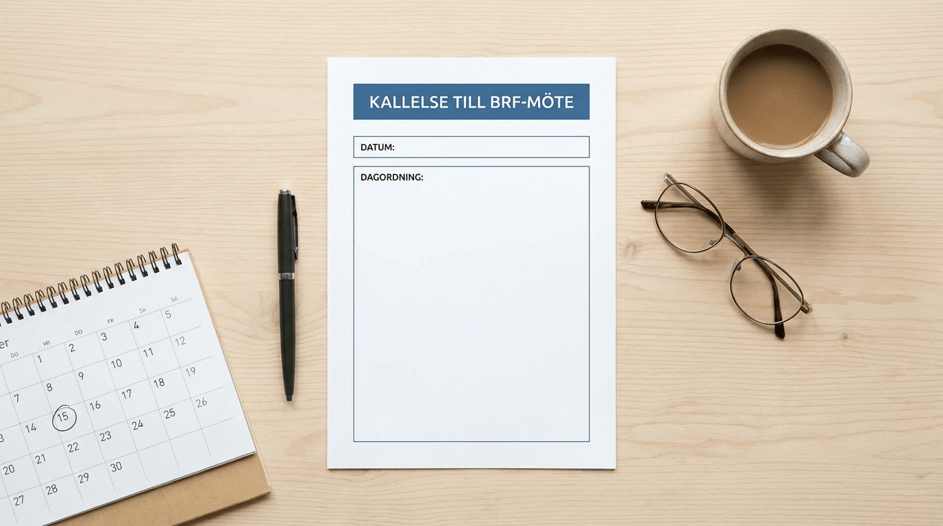 Kallelse årsstämma BRF – guide för styrelsen